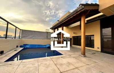 Cobertura com 3 dormitórios à venda, 215 m² por r$ 2.440.000,00 - brooklin - são paulo/sp
