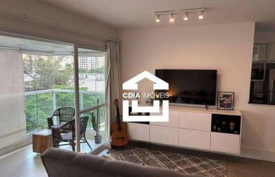 Apartamento com 1 dormitório para alugar, 50 m² - brooklin - são paulo/sp