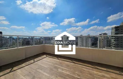 Cobertura com 4 dormitórios à venda, 234 m² por r$ 3.250.000,00 - moema - são paulo/sp