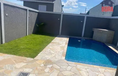 Casa com piscina e 2 dormitórios à venda, 86 m² por r$ 510.000 - nova cerejeiras - atibaia/sp