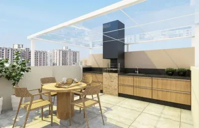 Cobertura com 2 dormitórios à venda, 44 m² por r$ 349.000,00 - vila luzita - santo andré/sp