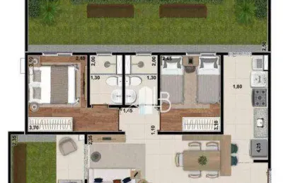 Apartamento com 2 dormitórios à venda, 87 m² por r$ 300.000,00 - shopping park - uberlândia/mg