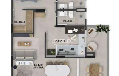 Apartamento com 2 dormitórios à venda, 82 m² por r$ 846.508,44 - gávea - uberlândia/mg