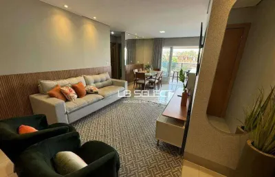 Apartamento no bairro tibery com três quartos, suíte e sacada.