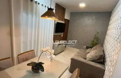 Apartamento no bairro jardim espanha com dois quartos, sacada, armários e elevador.