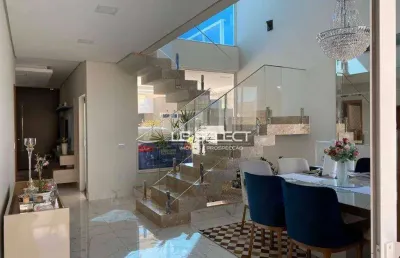 Casa com 3 dormitórios à venda, 251 m² por r$ 2.500.000,00 - condomínio reserva dos ipês - uberlândia/mg
