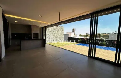 Sobrado no condomínio gávea paradiso com quatro quartos e varanda gourmet.