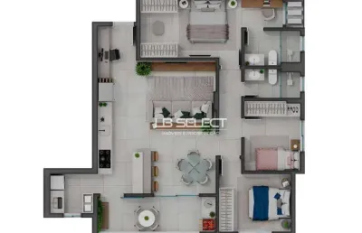 Apartamento com 3 dormitórios à venda, 96 m² por r$ 870.000,00 - patrimônio - uberlândia/mg