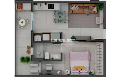 Apartamento com 1 dormitório à venda, 52 m² por r$ 534.000,00 - patrimônio - uberlândia/mg