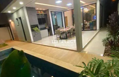 Casa no condomínio splendido com três suítes e varanda goutmert completa.