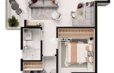 Apartamento com 2 dormitórios à venda, 55 m² por r$ 462.000,00 - santa mônica - uberlândia/mg
