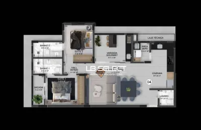 Apartamento com 2 quartos à venda na Rua Antônio Salviano de Rezende, 877, Santa Mônica, Uberlândia