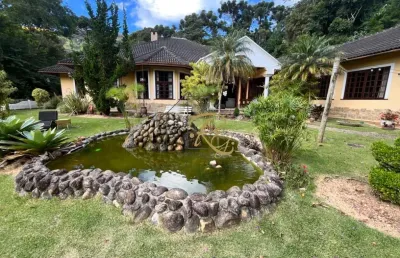 Casa em condomínio fechado com 3 quartos à venda na estrada borboleta, 3500, parque do imbui, teresópolis, 382 m2 por r$ 4.500.000