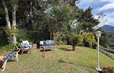 Casa em condomínio fechado com 5 quartos à venda na estrada dos periquitos, 184, parque do imbui, teresópolis, 159 m2 por r$ 1.200.000