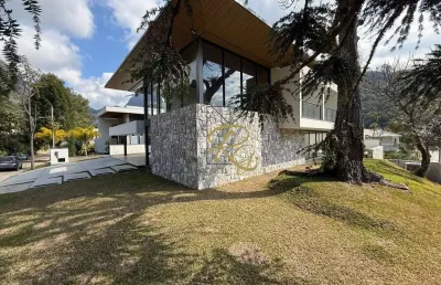 Casa em condomínio fechado com 4 quartos à venda na rodovia teresópolis-itaipava, 3000, parque do imbui, teresópolis, 525 m2 por r$ 5.700.000