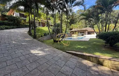 Casa em condomínio fechado com 4 quartos à venda na avenida tobias barreto, 585, carlos guinle, teresópolis, 428 m2 por r$ 4.500.000