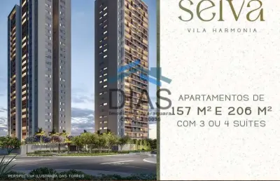 Seiva vila harmonia 4 suítes 2 sacadas lazer completo 157 e 206 metros