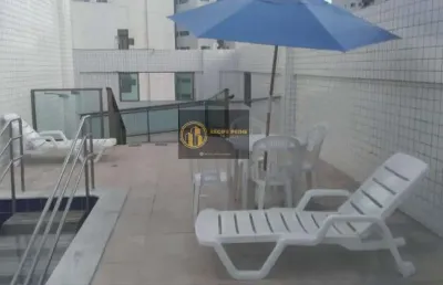 Flat mobiliado com 65m2 com 2 quartos, 1 suíte, 1 vaga garagem, para locação em recife, boa viagem