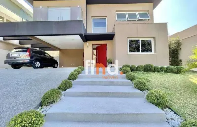 Casa com 4 dormitórios (4 suítes, sendo uma no térreo) à venda, 315 m² por r$ 2.800.000 - granja viana – vintage - cotia/sp