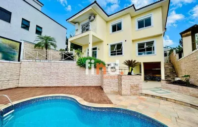 Casa mobiliada com 3 dormitórios (suítes), 280 m² - venda por r$ 2.200.000 ou aluguel por r$ 15.680/mês - são paulo ll - granja viana - cotia/sp
