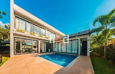 Casa com 3 suítes, 380 m² - venda por r$ 3.720.000 ou aluguel por r$ 22.000/mês - granja viana - vintage - cotia/sp