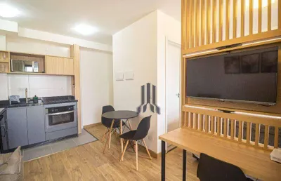 Apartamento com 1 dormitório para alugar, 26 m² por r$ 2.574,00/mês - centro - curitiba/pr