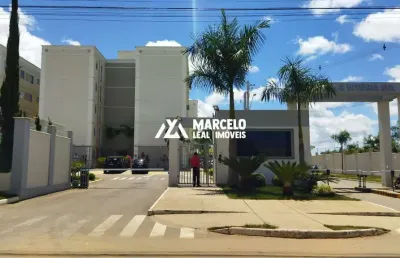 Alugo apto de 2/4 com elevador no 3º andar no condomínio vitória sul com complet