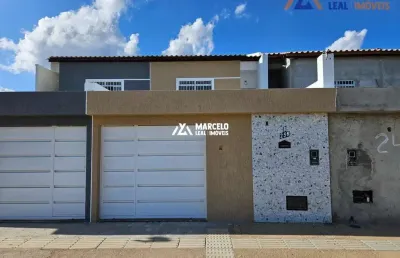 Casa nova e averbada pronta pra financiar de 3/4 sendo 01 suíte no bairro cidade