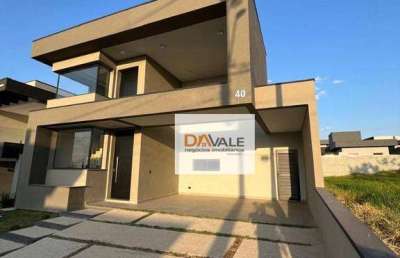 Sobrado à venda, 190 m² por r$ 1.272.000,00 - condomínio santa mônica - caçapava/sp