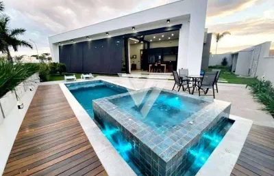 Casa com 3 dormitórios à venda, 277 m² por r$ 2.800.000,00 - alphaville nova esplanada - votorantim/sp