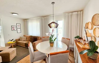Apartamento com 3 quartos, sendo 1 suíte à venda, 70 m² por r$ 430.000 - condomínio villa flora - votorantim/sp