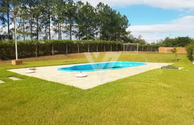 Chácara com piscina em condomínio fechado, 2000 m² - condomínio aldeia de prata - sorocaba/sp