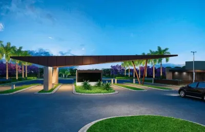 Terreno com à venda no condomínio tamboré com 397,31m² em uberlândia com lazer completo
