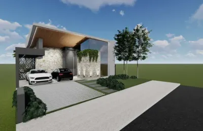 Casa nova com 3 suítes à venda no condomínio fechado terras altas, na zona sul de uberlândia.