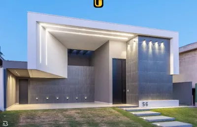 Casa luxuosa com 4 suítes no condomínio arts na zona sul: cozinha, churrasqueira, piscina, 3 vagas cobertas, área de lazer