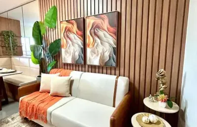 Apartamento 2 quartos, suíte, móveis planejados, decorado e mobiliado - porteira fechada no santa mônica em uberlândia/mg