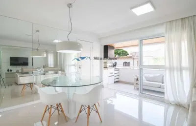 Apartamento à venda, com 3 suítes, 2 vagas, 119m², condomínio jardim de florença, casa branca, santo andré
