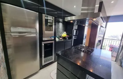 Apartamento à venda no taboão, com 2 dormitórios 1 vaga, 57m², são bernardo do campo