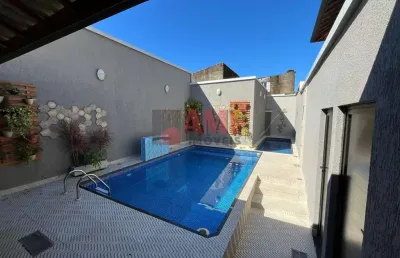 Casa em condomínio fechado com 2 quartos à venda no Balneário Maracanã, Praia Grande 