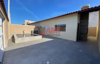 Casa com piscina a 550 metros da pria no cibratel ii