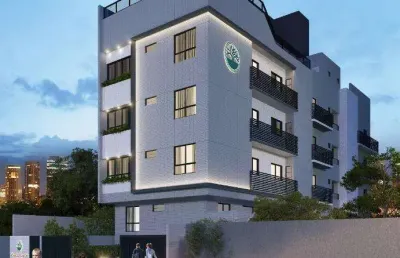 Cobertura à venda em joão pessoa, bancários, com 3 quartos, 127,06m²