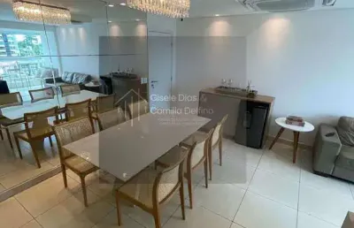 Apto no altiplano- porteira fechada- 91m²- 03qts s/ 01ste+dce- 02vgs- sul