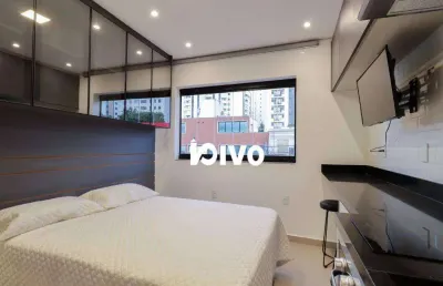 Studio com 1 dormitório para alugar, 26 m² por r$ 3.300,00/mês - indianópolis - são paulo/sp