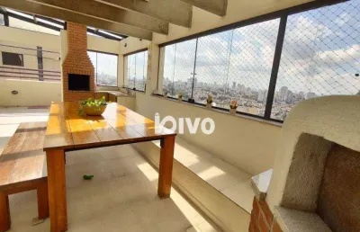 Cobertura klabin, ótima localização, 3 dormitórios à venda, 214 m² por r$ 3.050.000 - chácara klabin - são paulo/sp