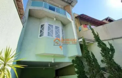 Sobrado com 3 dormitórios à venda, 200 m² por r$ 1.100.000,00 - parque flamengo - guarulhos/sp