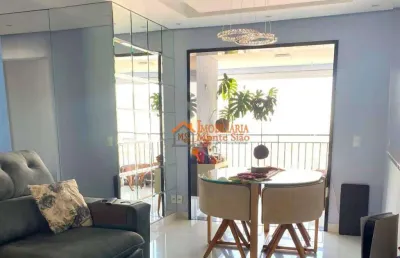 Apartamento com 3 dormitórios à venda, 81 m² por r$ 829.900,00 - jardim flor da montanha - guarulhos/sp