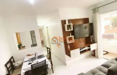 Apartamento com 2 dormitórios, 52 m² - venda por r$ 370.000,00 ou aluguel por r$ 3.160,00/mês - jardim flor da montanha - guarulhos/sp