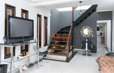 Sobrado com 4 dormitórios à venda, 300 m² por r$ 990.000,00 - parque continental ii - guarulhos/sp