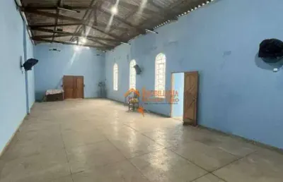 Salão para alugar, 135 m² por r$ 4.000,00/mês - cumbica - guarulhos/sp