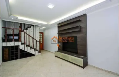Sobrado com 3 dormitórios à venda, 136 m² por r$ 680.000,00 - parque continental i - guarulhos/sp